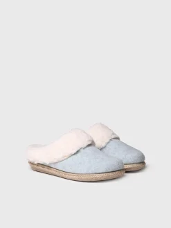 DELI-BF - Women's Slippers in felt and Sheepskin