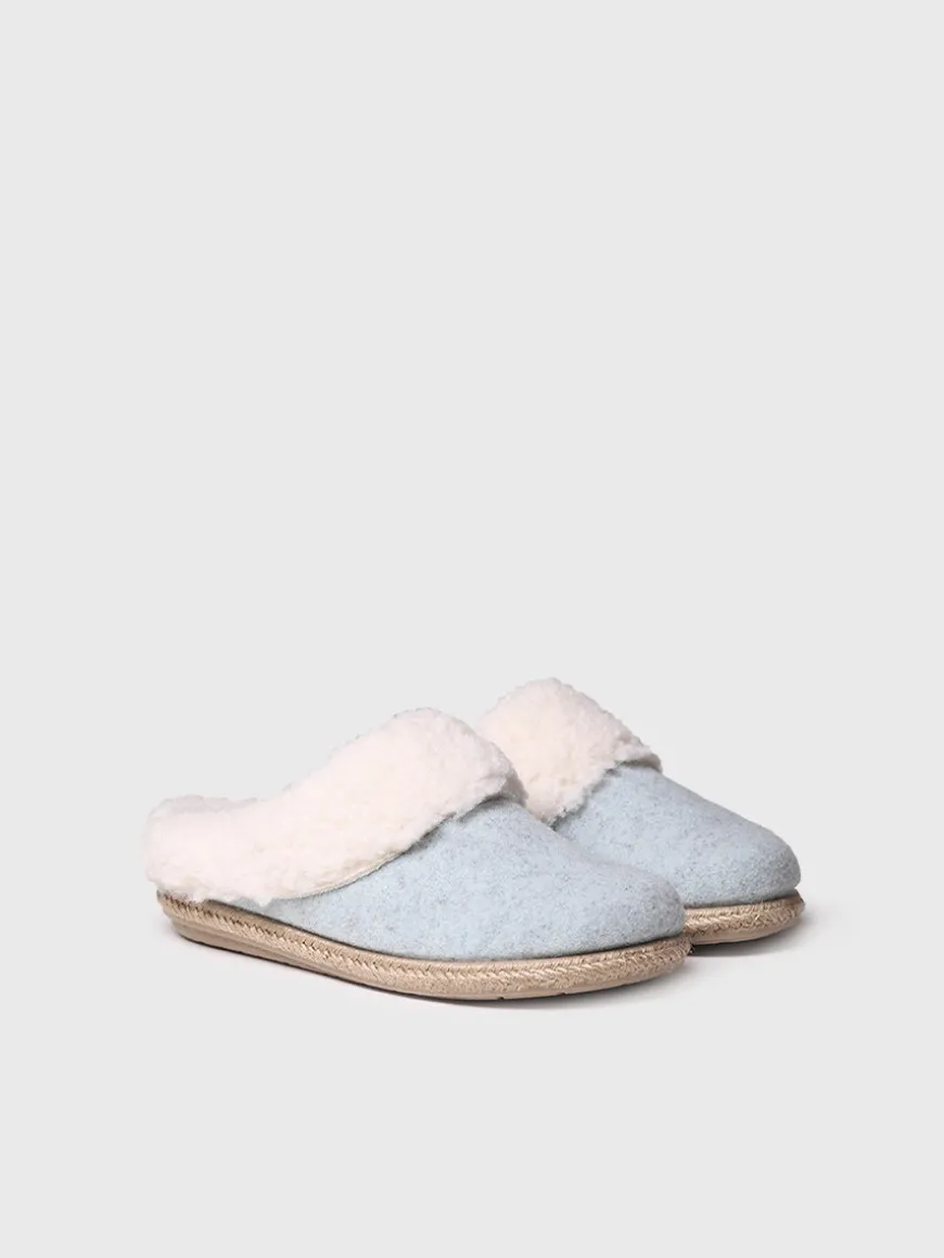 DELI-BF - Women's Slippers in felt and Sheepskin