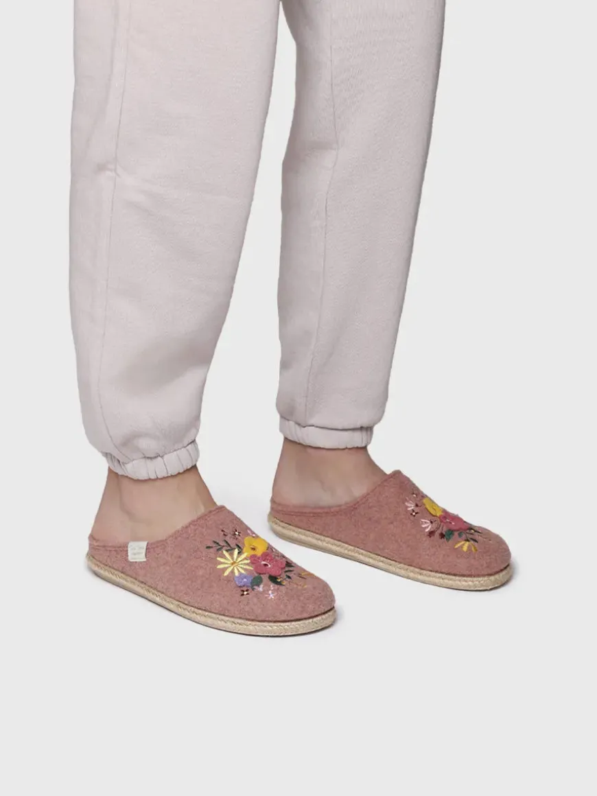 DELI-EF - felt slippers for women with flowers