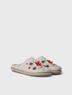 DELI-EF - felt slippers for women with flowers