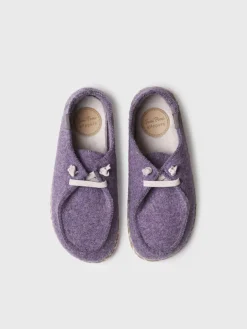 DEMI-FP - Women's slipper in felt with laces