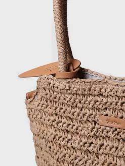 DOROTHY - Paper raffia bag with removable strap