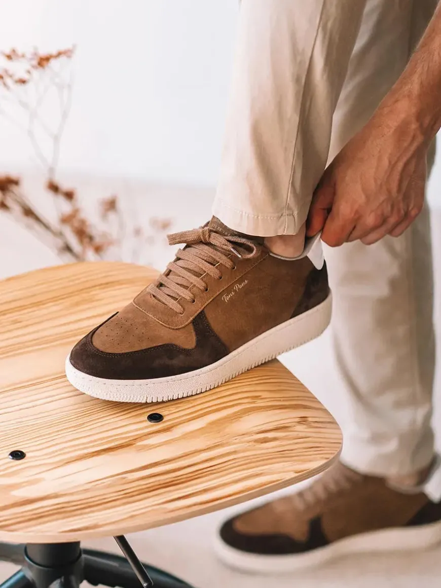 DUBLIN - Suede sneakers for men