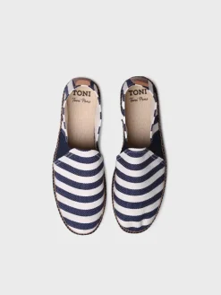 DUSTIN - Men's espadrilles in striped fabric