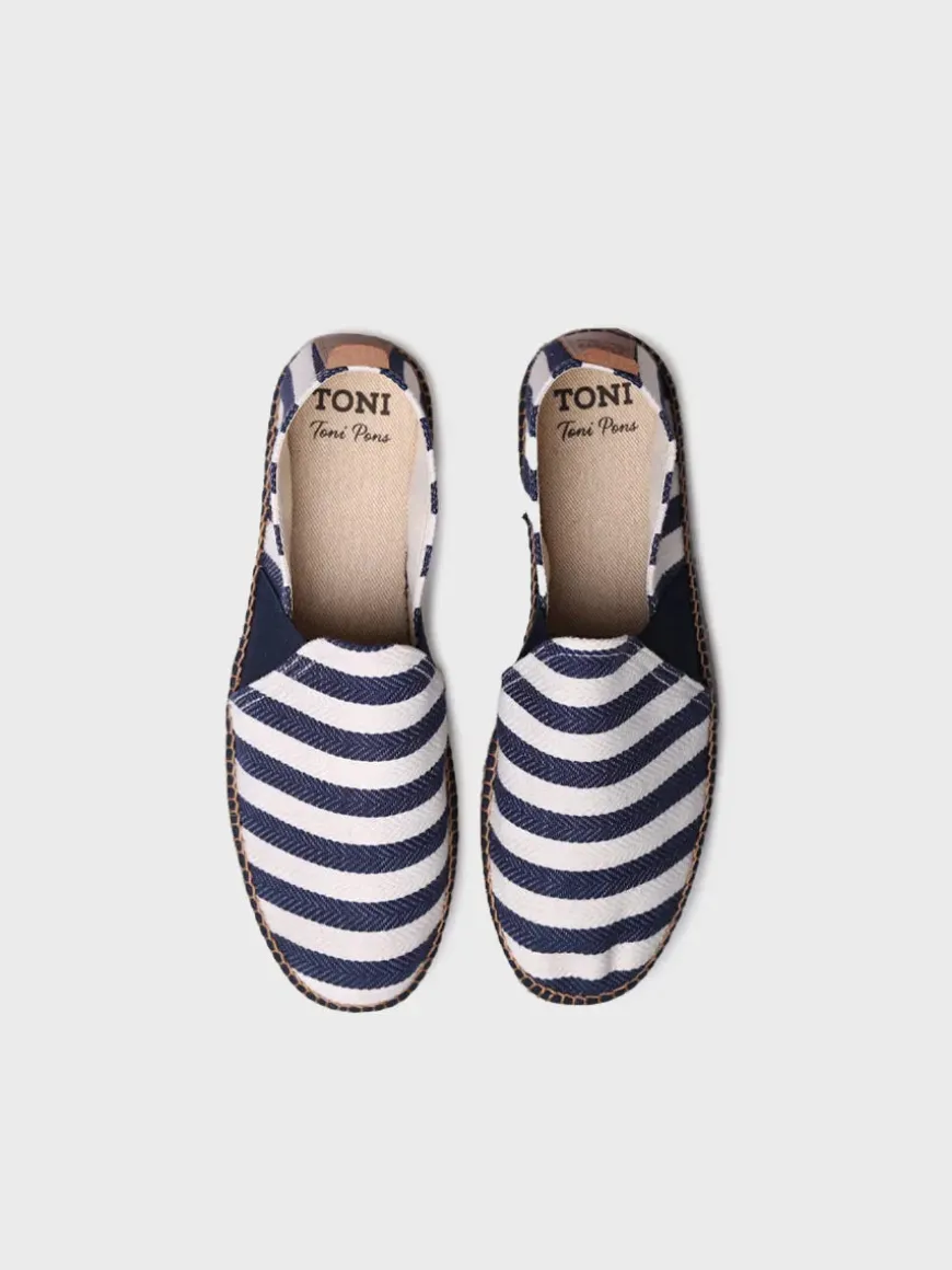 DUSTIN - Men's espadrilles in striped fabric