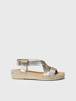 EIRE-RC - Women's flat metallic sandal
