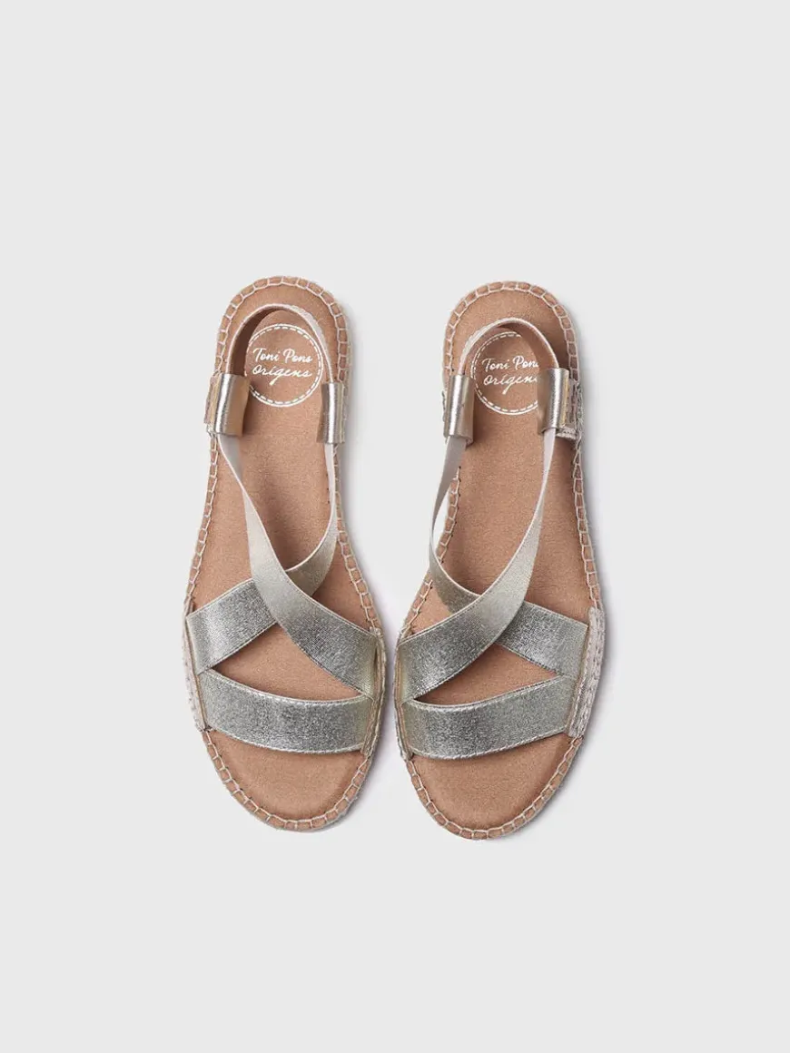 EIRE-RC - Women's flat metallic sandal