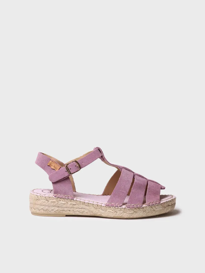 ELENA - Women's suede fisherman sandal