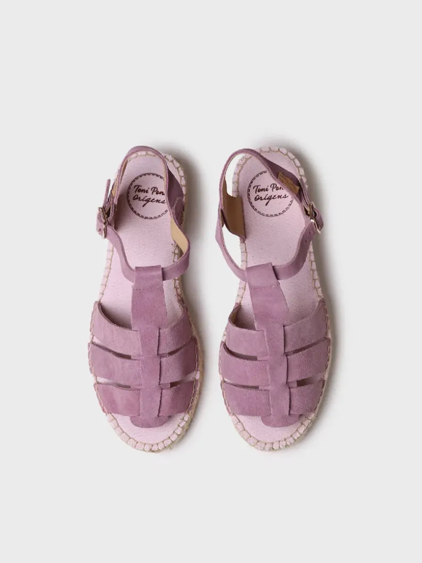 ELENA - Women's suede fisherman sandal
