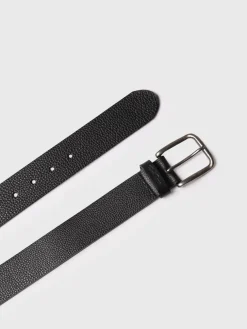ELIAS - Men's leather belt with metal buckle