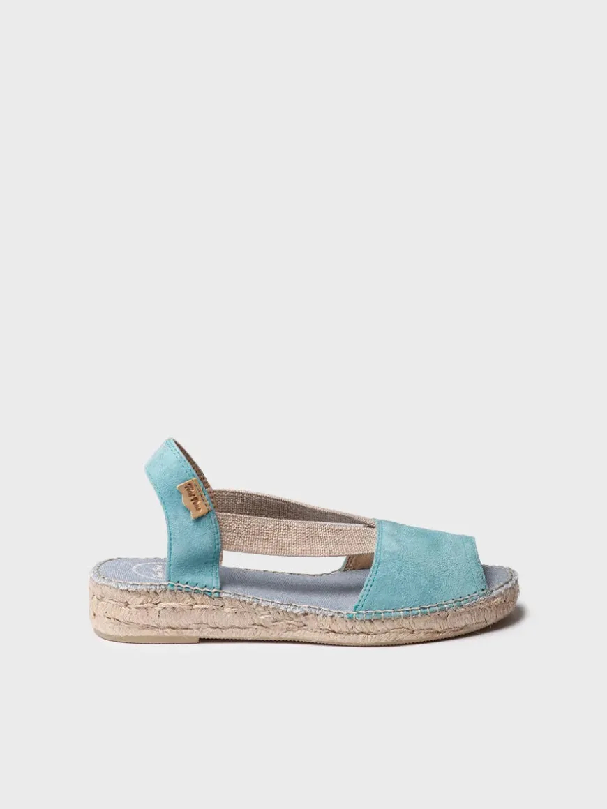 ELLA - Women's flat suede espadrilles