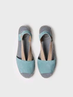 ELLA - Women's flat suede espadrilles