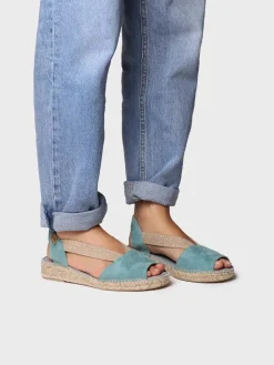 ELLA - Women's flat suede espadrilles