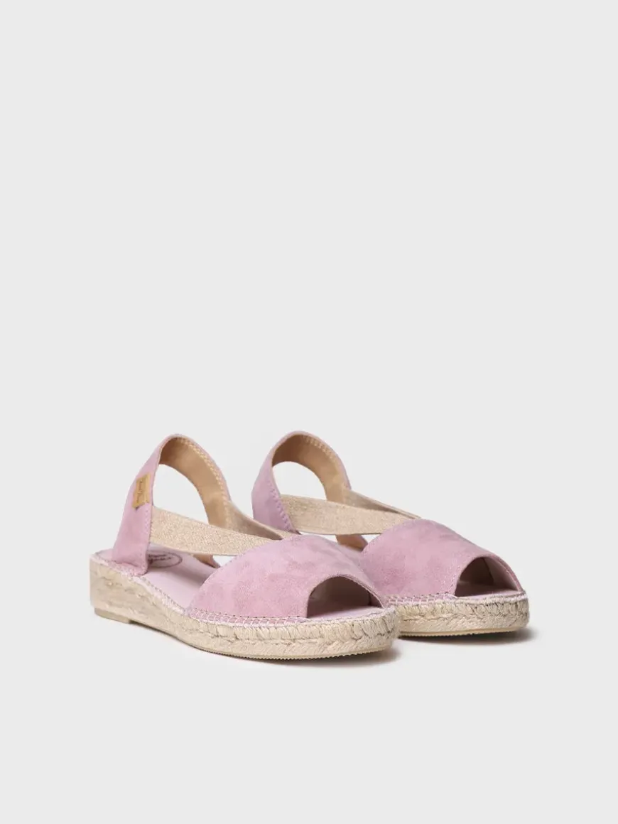 ELLA - Women's flat suede espadrilles