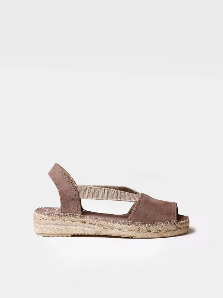 ELLA - Women's flat suede espadrilles