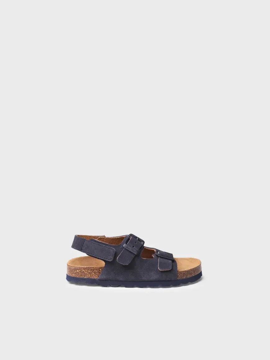 ELLIOT-QT - Kids' BIO sandal in split leather