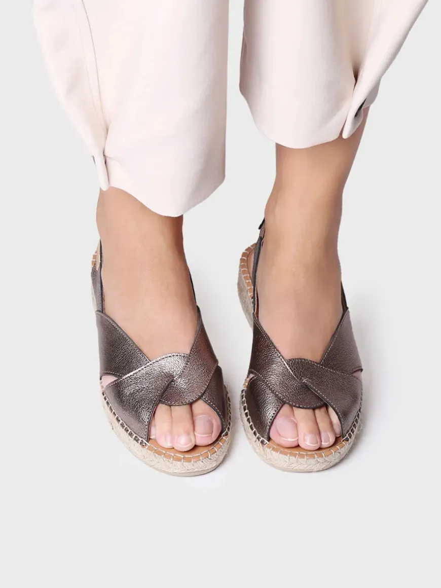 ENOLA-P - Espadrilles for women in leather