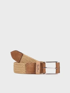 ERIC - Men's leather and fabric belt