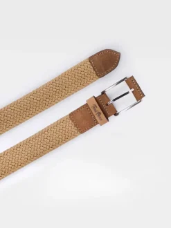 ERIC - Men's leather and fabric belt