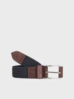ERIC - Men's leather and fabric belt