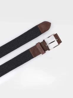 ERIC - Men's leather and fabric belt