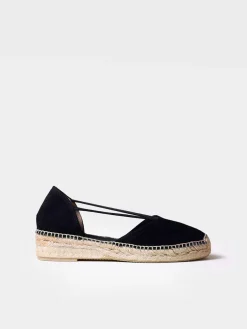 ERLA-A - Women's suede espadrilles with straps