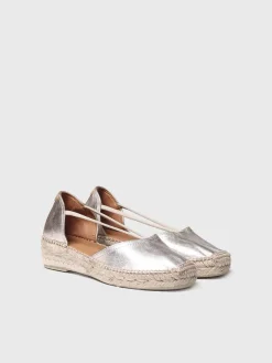 ERLA-P - Women's suede espadrilles with straps