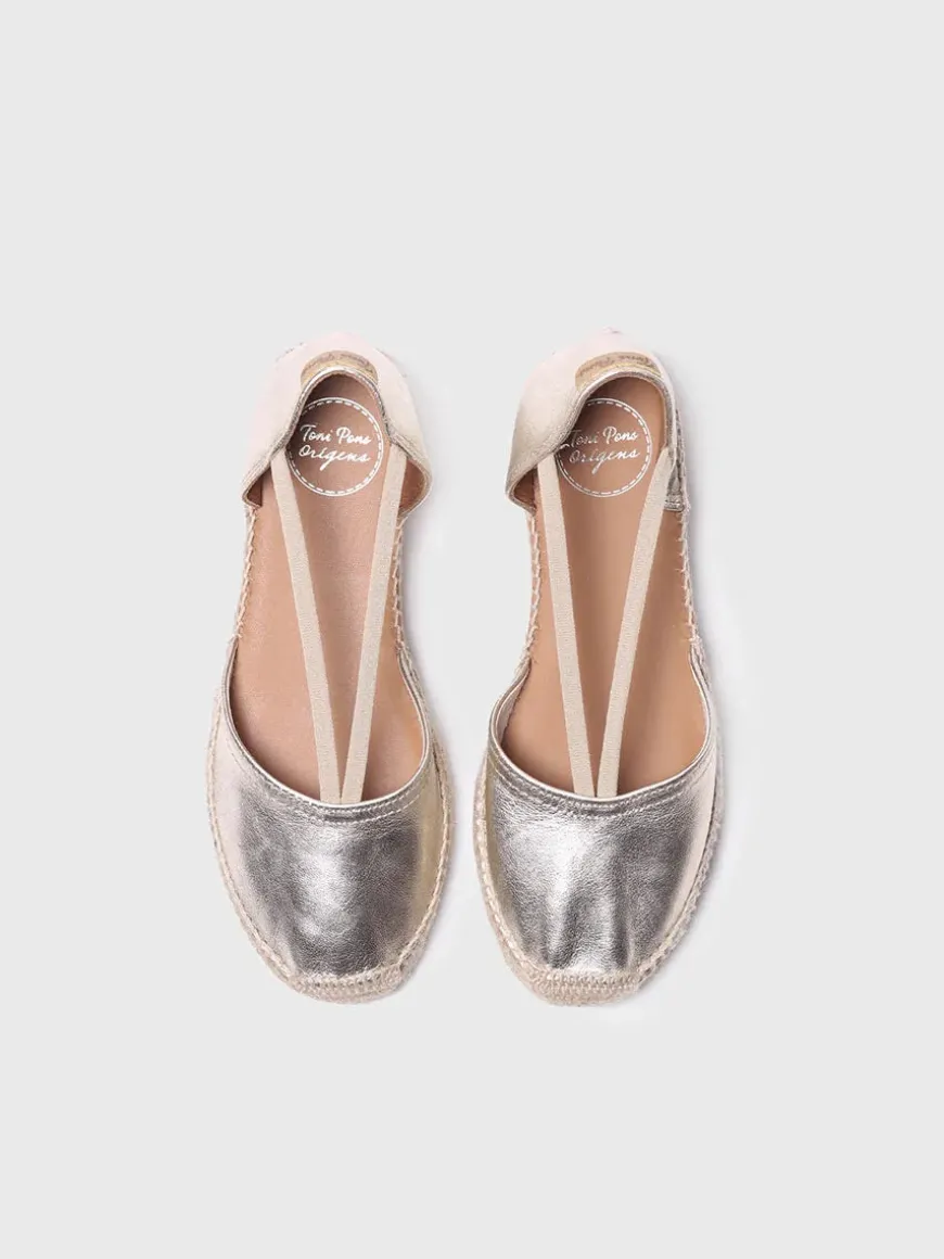 ERLA-P - Women's suede espadrilles with straps