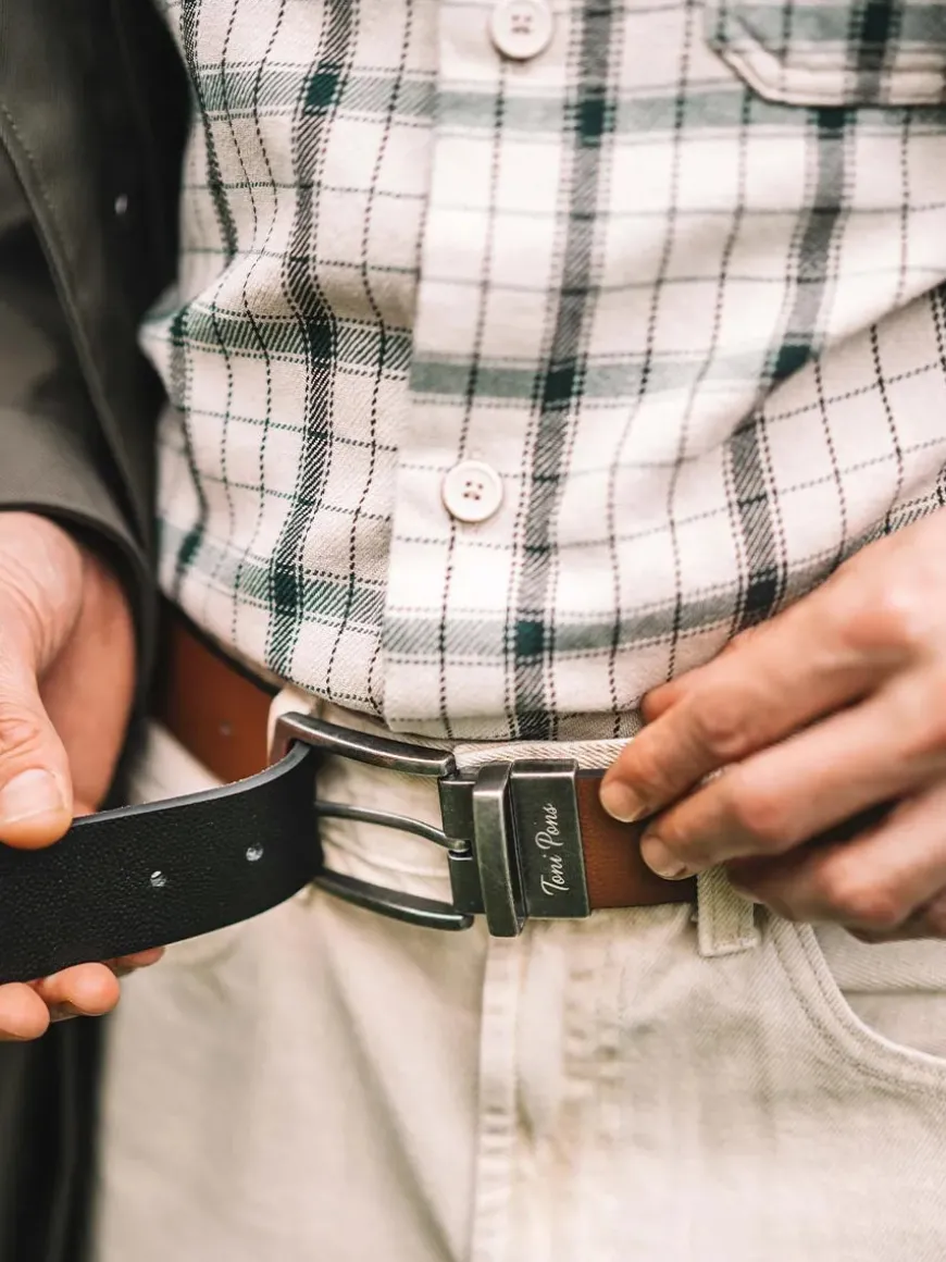 ESTANIS - Men's leather belt