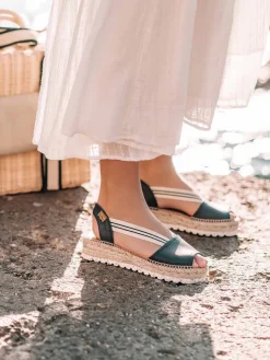 ESTEL-SW - Jute platform sandal for women