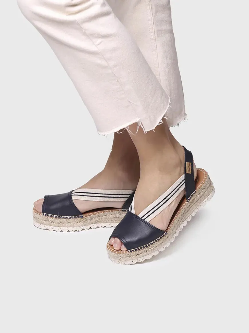 ESTEL-SW - Jute platform sandal for women
