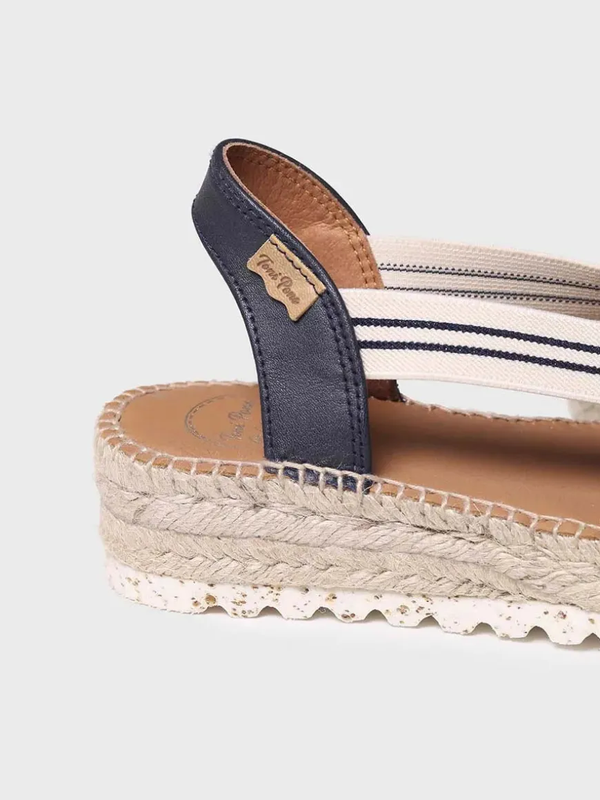 ESTEL-SW - Jute platform sandal for women