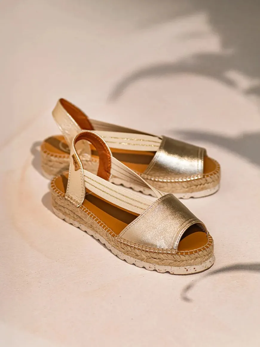 ESTEL-SW - Jute platform sandal for women