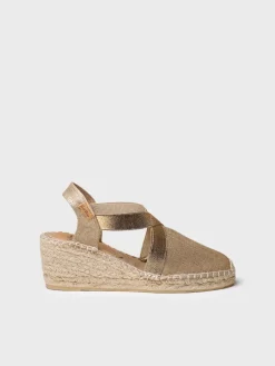 FABI - Women's espadrille with jute wedge and elastics