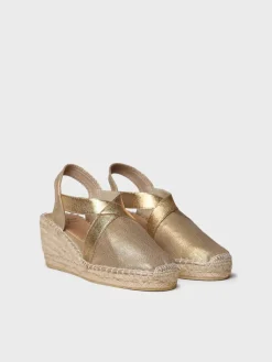 FABI - Women's espadrille with jute wedge and elastics