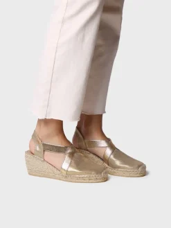 FABI - Women's espadrille with jute wedge and elastics