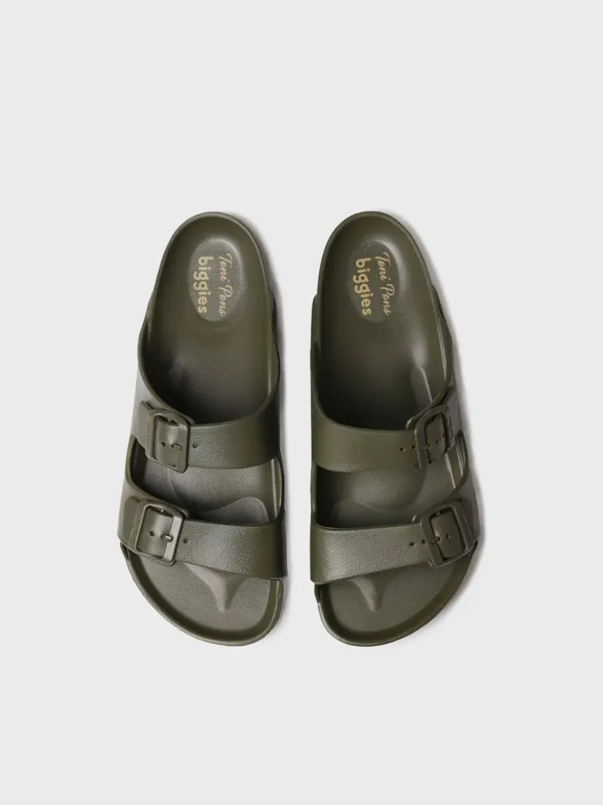 FIJI - Men's BIO sandal in rubber with buckles