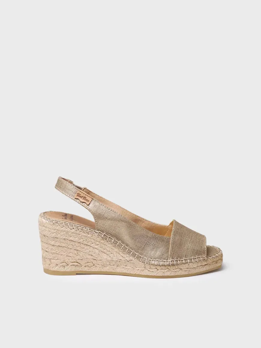 FIORE - Women's wedge espadrille in dyed jute