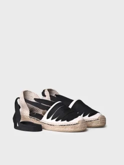 GAVET-CU - Women's vegan espadrille with five ribbons