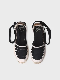 GAVET-CU - Women's vegan espadrille with five ribbons