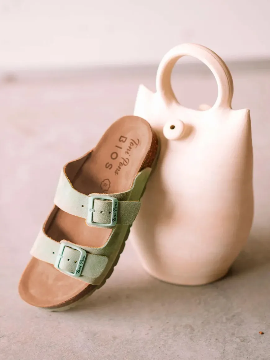 GHANA-QT - Women's Double Buckle Sandal