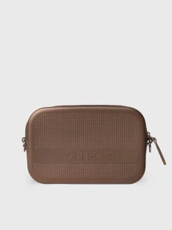 GINGER - Black rubber shoulder bag