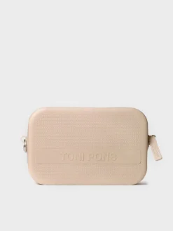GINGER - Black rubber shoulder bag