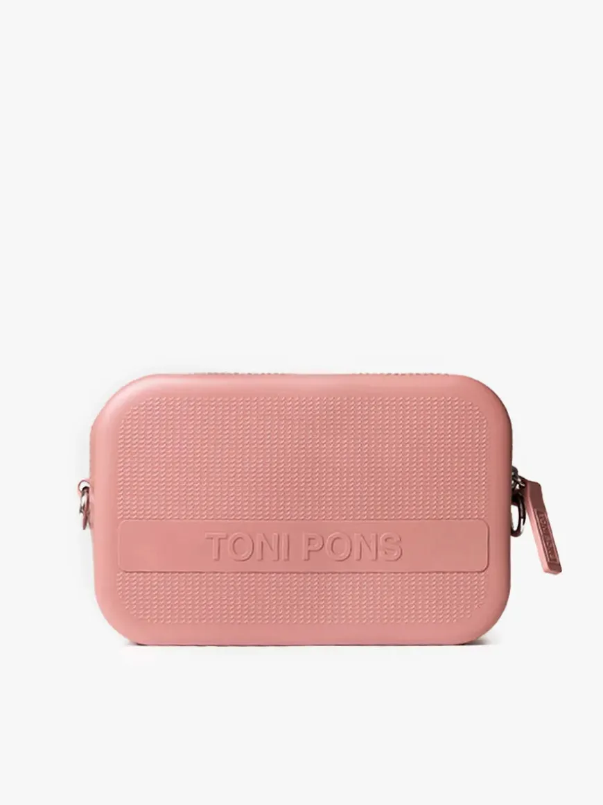 GINGER - Black rubber shoulder bag