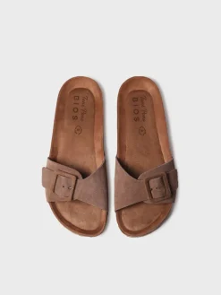 GLIDE-QT - Women's BIO sandal with buckle and cork sole