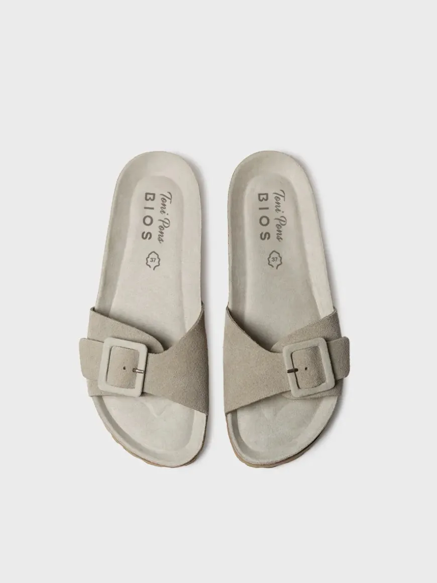 GLIDE-QT - Women's BIO sandal with buckle and cork sole
