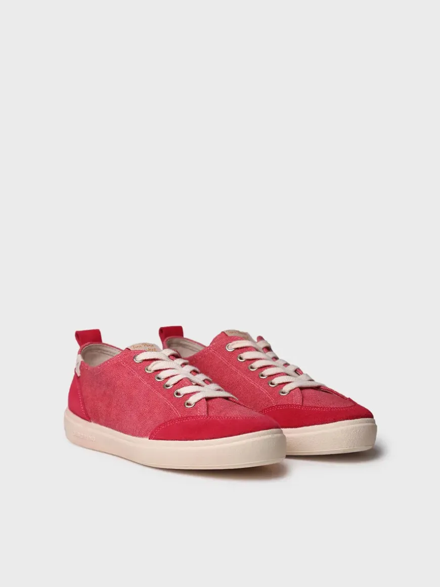 IBAR - Women's cotton trainer shoe with laces
