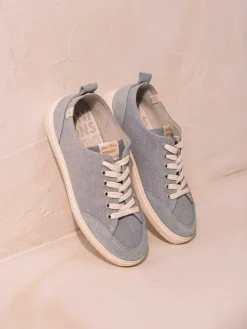 IBAR - Women's cotton trainer shoe with laces