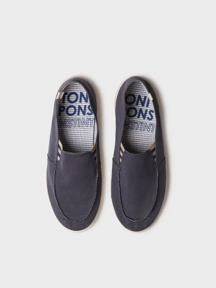 ILARI - Men's closed shoe in cotton with side elastics