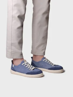 IRON - Men's cotton athletic shoe with laces